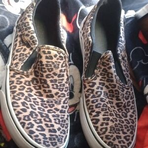 Leopard Print Slip-On Kids Shoes